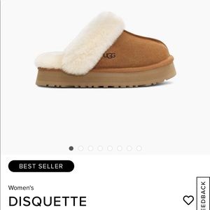 Ugg, Disquette Slipper, Chestnut, Size 8, NWT